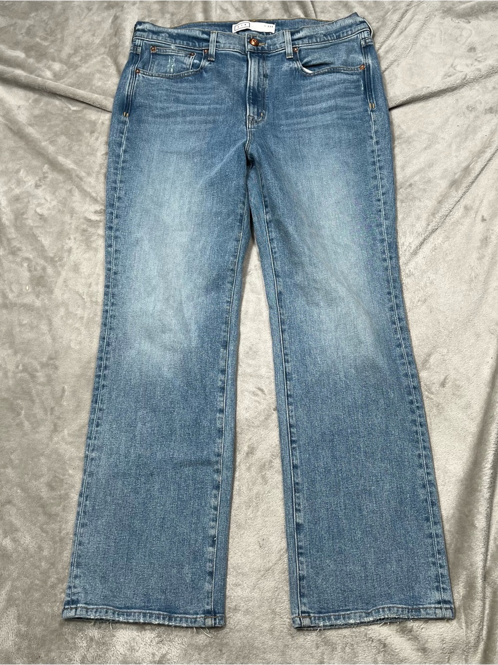 AYR The Sugar Straight Leg Jeans Womens 34x30 Blue Denim Stretch Casual